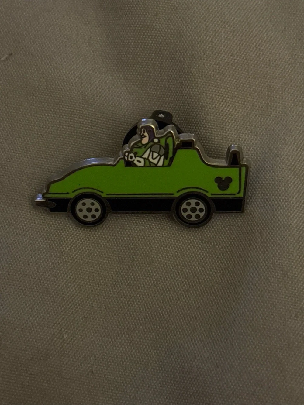 2008 Disney Hidden Mickey Series Green Buzz Lightyear Car Pin